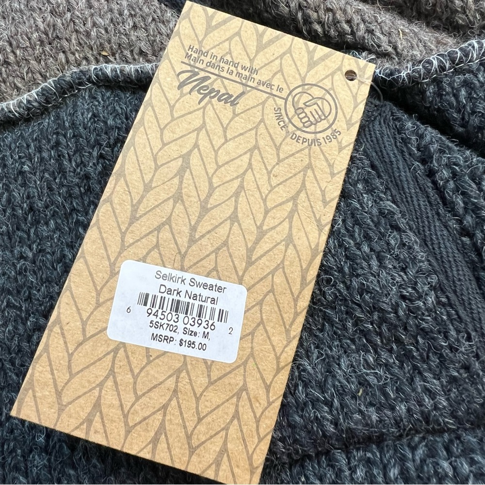 Lost Horizons NEW Selkirk Wool Fleece Line Hooded Patchwork Sweater Men’s M - Picture 6 of 12